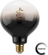 EGLO LED Lamp - E27 - Ø 12,5 cm - G125 - Smoke - 1800K - Dimbaar