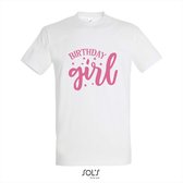 T-shirt Birthday girl - T-shirt korte mouw - Wit - 2 jaar