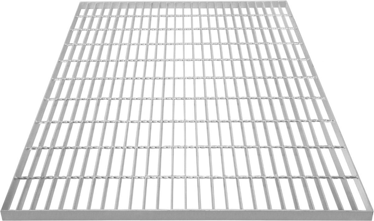 1000 x 900 x 30 mm Galvaniseerde Rooster Vloerpaneel - Zware Uitvoering - Zilver - Zinkcoating - 900kg Draagvermogen - 4mm Dik Metaal