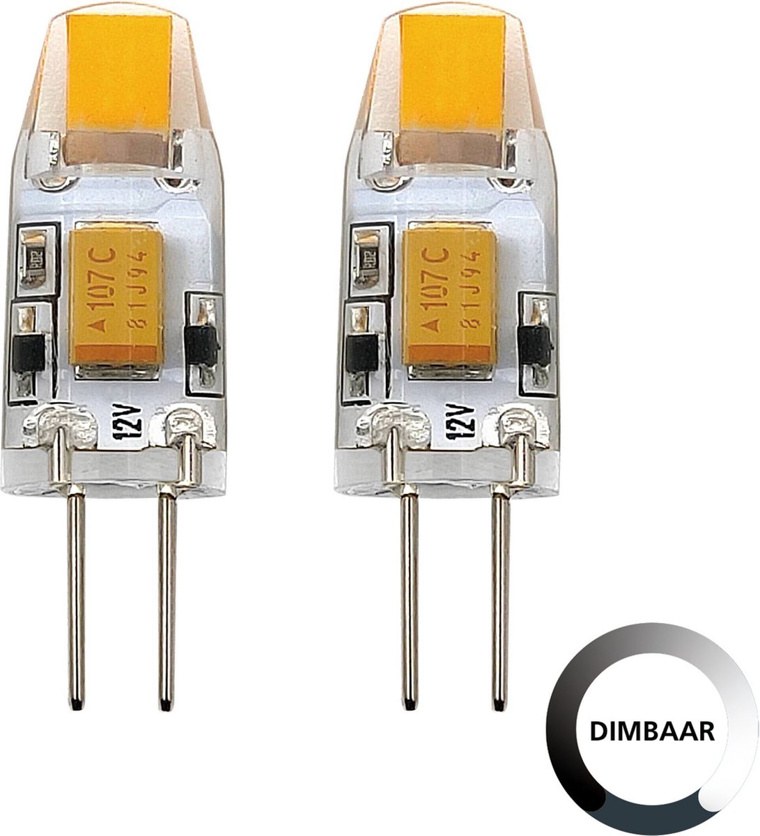 EGLO LED Lamp set 2 stuks - G4 - 3,1 cm - Dimbaar - 1,2W - 2700K | bol.com