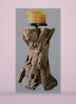 Bougeoir - produit naturel - bois flotté - bois flotté - Yape's - 23 x 18 cm