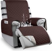 Waterdicht stoelkussen met armleuningen, antislip stoelbeschermer voor relaxstoel met 2 verstelbare riemen, televisiestoelbeschermer, 1-zits, geschikt voor gezinnen met huisdieren