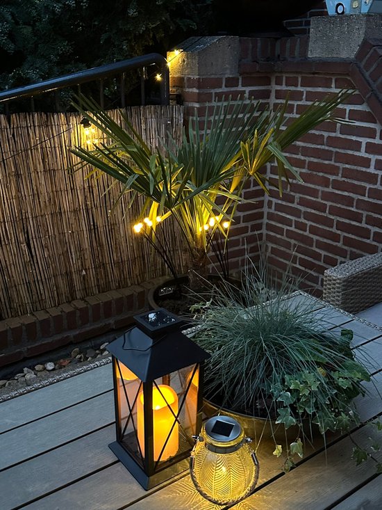 Solar Tuinverlichting - Sfeerverlichting - 6 pots x 2 - vuurvliegjes - Zonne Energie - Waterdicht - Prikspots -