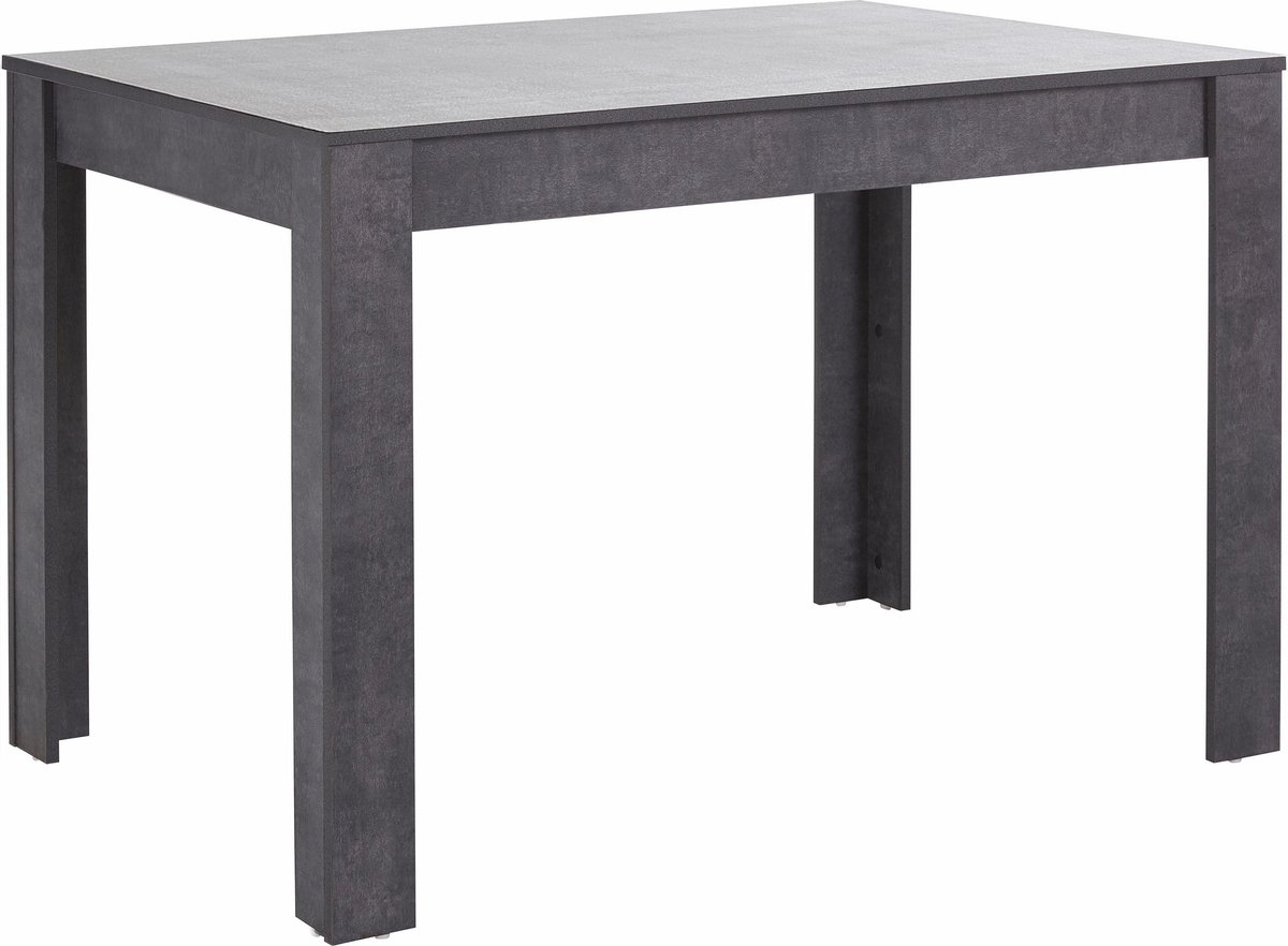 Notio Living Lynn|Eettafel 120x80 cm 6 plaatsen in Leisteen MDF Grijs