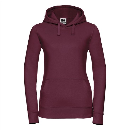 Russell - Authentic Hoodie Dames - Bordeauxrood - S