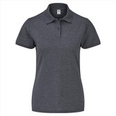 Fruit of the Loom - Dames-Fit Pique Polo - Donkergrijs - M