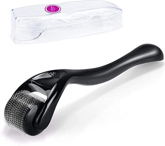 dermarollers 0.5mm / Dermarolling - Steriel Verpakt - Titanium dermaroller - - 540 - dermaroller haargroei / Beschermkap en Opbergdoosje - dermaroller haargroei - dermaroller 0.5mm/ dermaroller hoofdhuid
