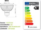 Vechline LED Lamp GU5.3 MR16 5W/380Lumen/4Leds