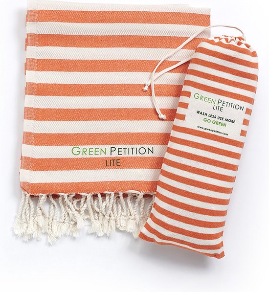 Green Petition - Mare Tangerine - Fouta Strandlaken - oranje - 170 x 90