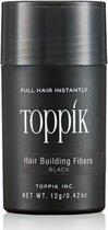 Toppik Hair Building Fibers Zwart - 12 gram - Cosmetische Haarverdikker - Verbergt haaruitval - Direct voller haar