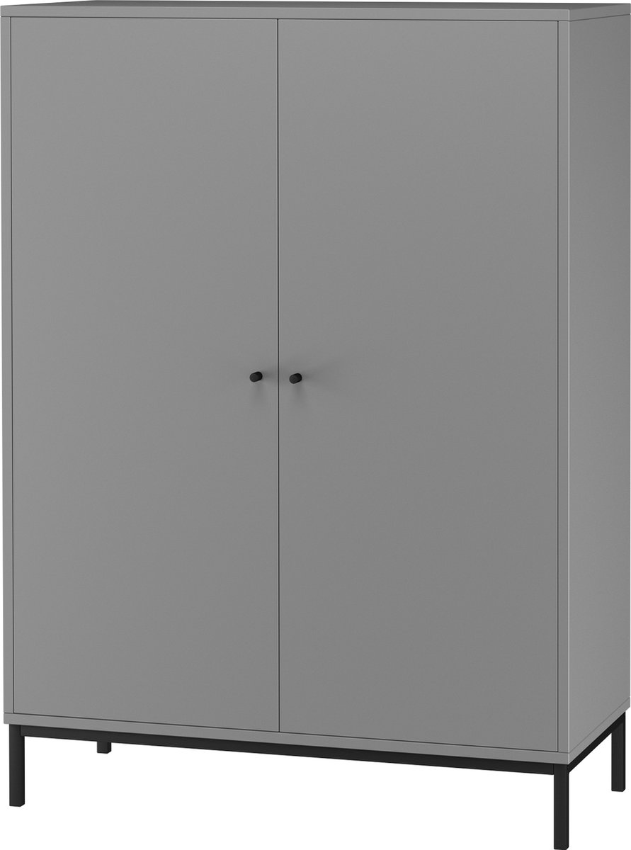 Highboard - 2-deurs - Grijs
