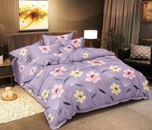 Ensemble de draps de lit - Laken - Drap inférieur avec drap plat - 2 personnes - Micropercal - Serene Flowers
