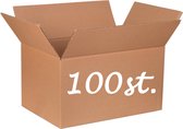 Verzenddoos 100 stuks XXL Karton 1000 x 500 x 500 mm Kartonnen dubbele Golf Bruin Doos 100 x 50 x 50 cm – opbergdoos – STEVIG 5-laags karton 650g/m2