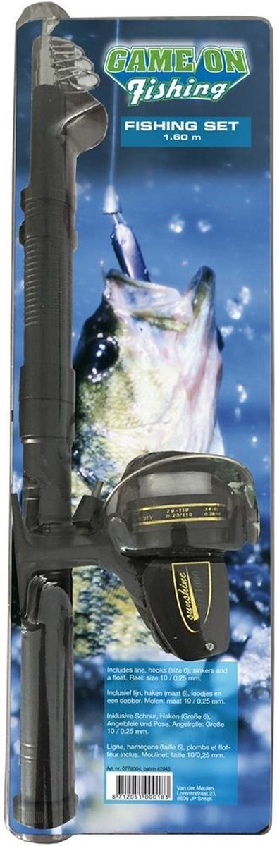 Game on Fishing Tele Werphengel 1.60m+acc van Game on — afbeelding 2