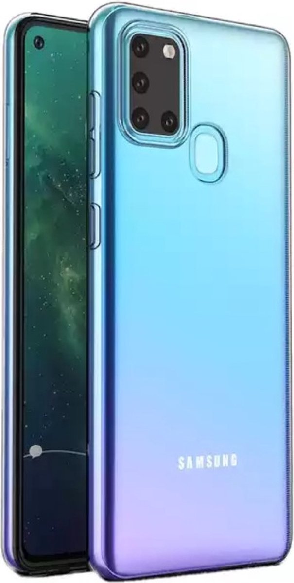 Hoesje Geschikt voor Samsung Galaxy A21S silicone back cover/Transparant hoesje