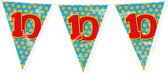 Paperdreams Slinger - Verjaardag 10 jaar thema Vlaggetjes - feestversiering - 10m - dubbelzijdig
