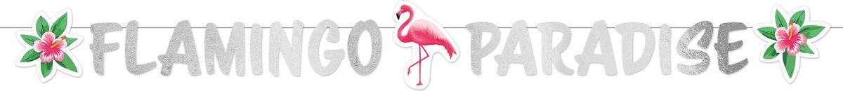 Amscan by Riethmuller - Riethmüller - Letter Banner Flamingo Paradise (135 cm)
