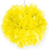Folat - Pompom geel 30 cm per stuk