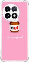 Silicone Hoesje OnePlus 11 Telefoonhoesje met doorzichtige rand Nut Boyfriend