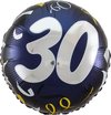 Folat - Folieballon 30 Jaar Folat BLAUW 45 cm