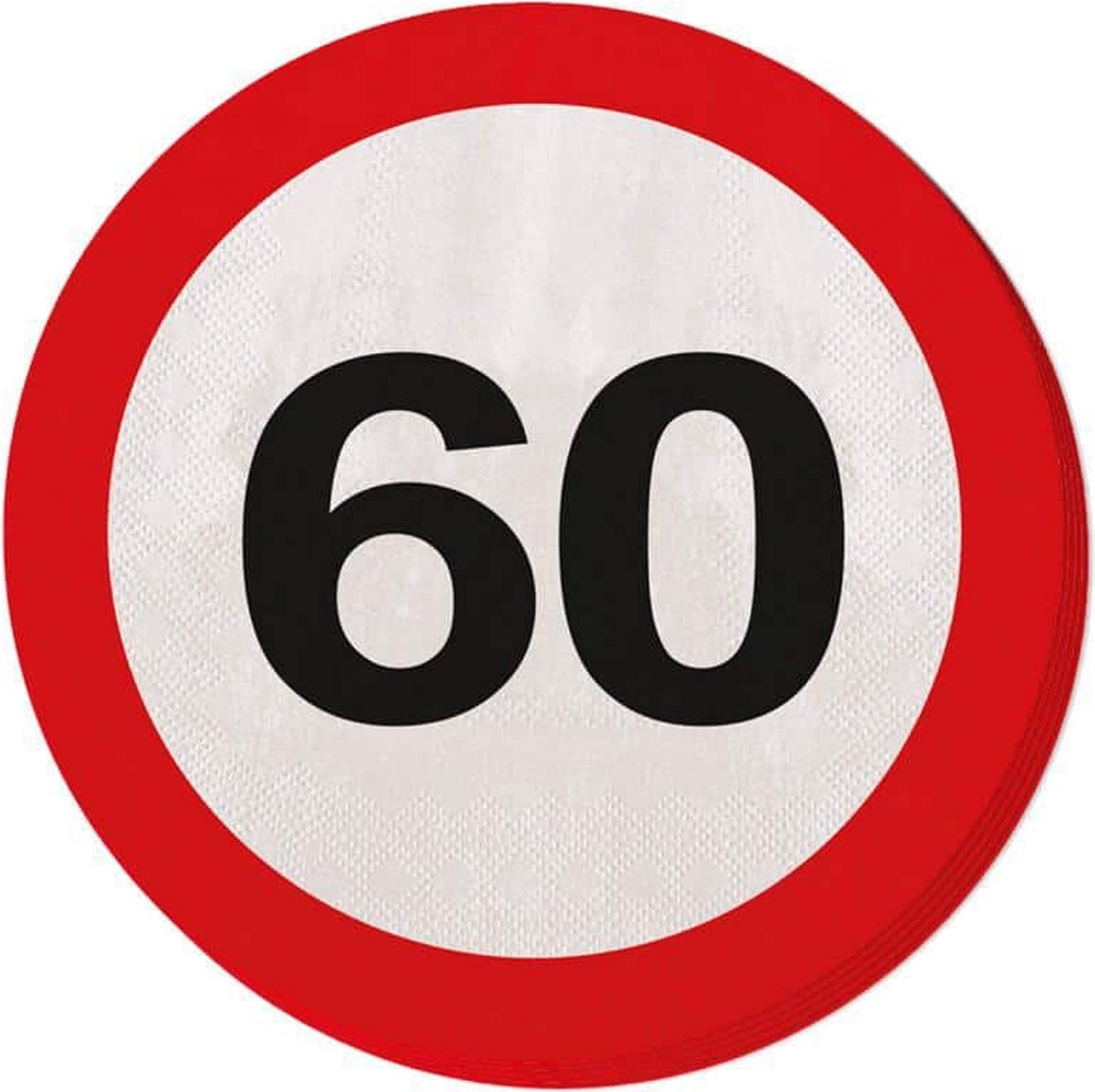 Folat - Servetten Verkeersbord 60 (20 stuks)