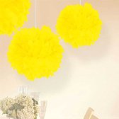 Pompon jaune fluo 30cm