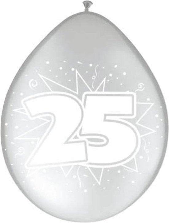 Folat - Ballonnen 25 zilver