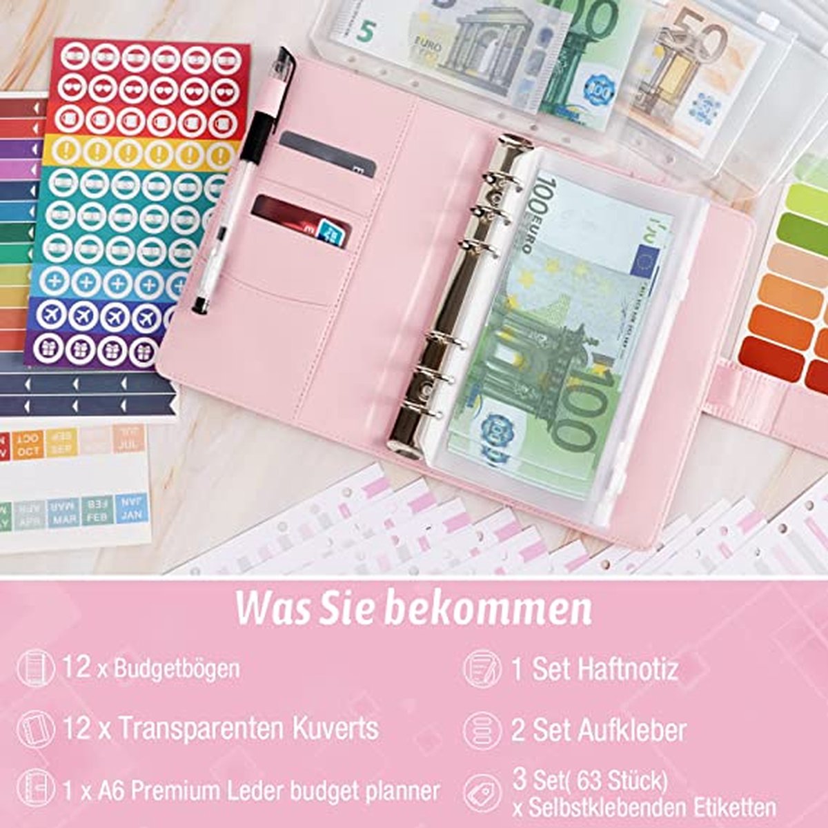 ANYUKE Budget Planner, A6 Classeur Budget, Enveloppe Budget