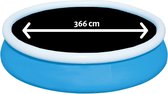 Intex Prism Frame Zwembad - Opzetzwembad - 366x76 cm - Inclusief Solarzeil Pro, Onderhoudspakket, Zwembadpomp, Filter, Grondzeil, Stofzuiger en Solar Mat