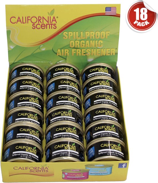 California Scents Car Air Freshener Ice - 18 stuks - excl. deksels.