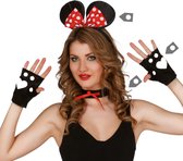 Fiestas Guirca - Set Minnie Mouse: handschoenen diadeem collar