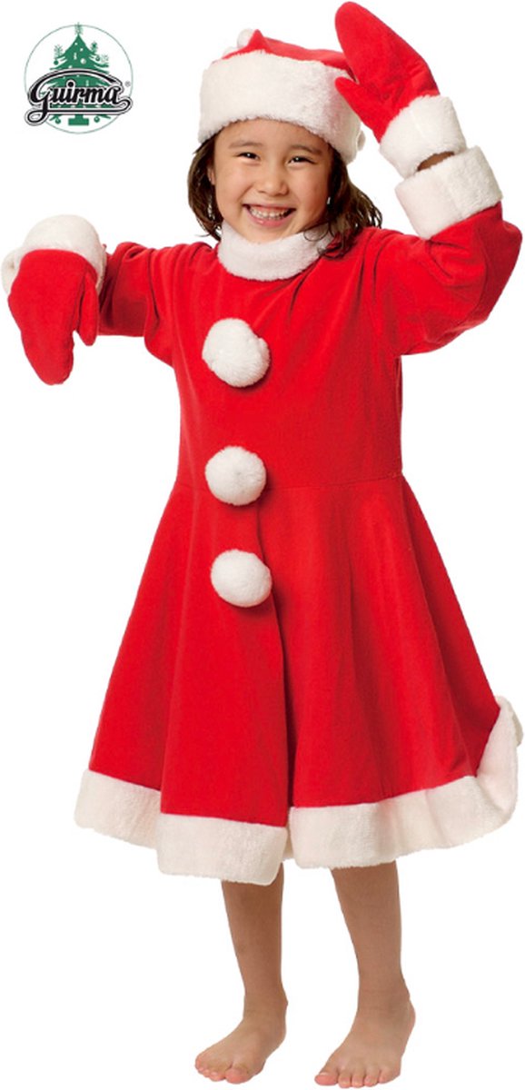 Kerst & Oud & Nieuw Kostuum | Luxe Kerstvrouwtje Santa Claudia | Meisje | 5  - 6 jaar |... | bol.com