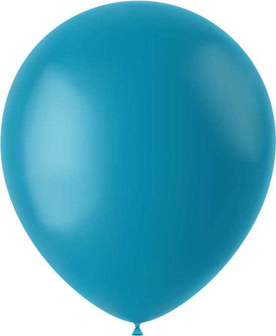 Folat - Gemar ballonnen Calm Turquoise Mat 33 cm - 50 stuks