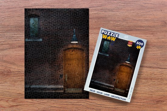 Puzzel Deur - Muur - Lamp - Architectuur - Legpuzzel - Puzzel 500