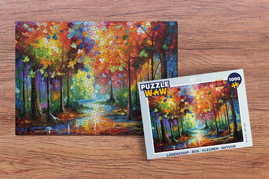 Puzzle Peinture à l'huile - Paysage - Nature - Coloré - Puzzle - Puzzle  1000 pièces