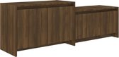 vidaXL-Tv-meubel-146,5x35x50-cm-bewerkt-hout-bruin-eikenkleur