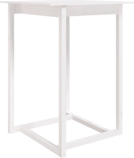 Bartafel 100x50x110 cm massief grenenhout wit