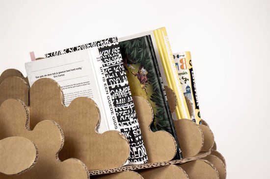 Kartonnen schaap boekenrek - Opbergruimte voor je boeken en spullen - Kartent van Merkloos — afbeelding 4