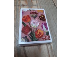 Speelkaarten Holland tulpen roze