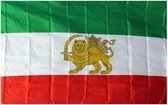 VlagDirect - Perzisch Iran vlag - Perzische vlag - Oud Iran vlag - 90 x 150 cm.