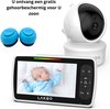 LAKOO-NIEUW-Babyfoon met camera-Beveiligingscamera-Monitor-babyfoon-display-Babyfoon met monitor-Slaapliedjes