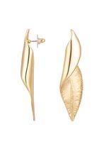 Bijoutheek Clips d'oreilles Leaf Curl Goud