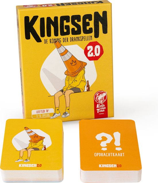 Kingsen 2.0 - Het originele drankspel | KING ZEN (2023 editie) - Kuna Una Tuna Games