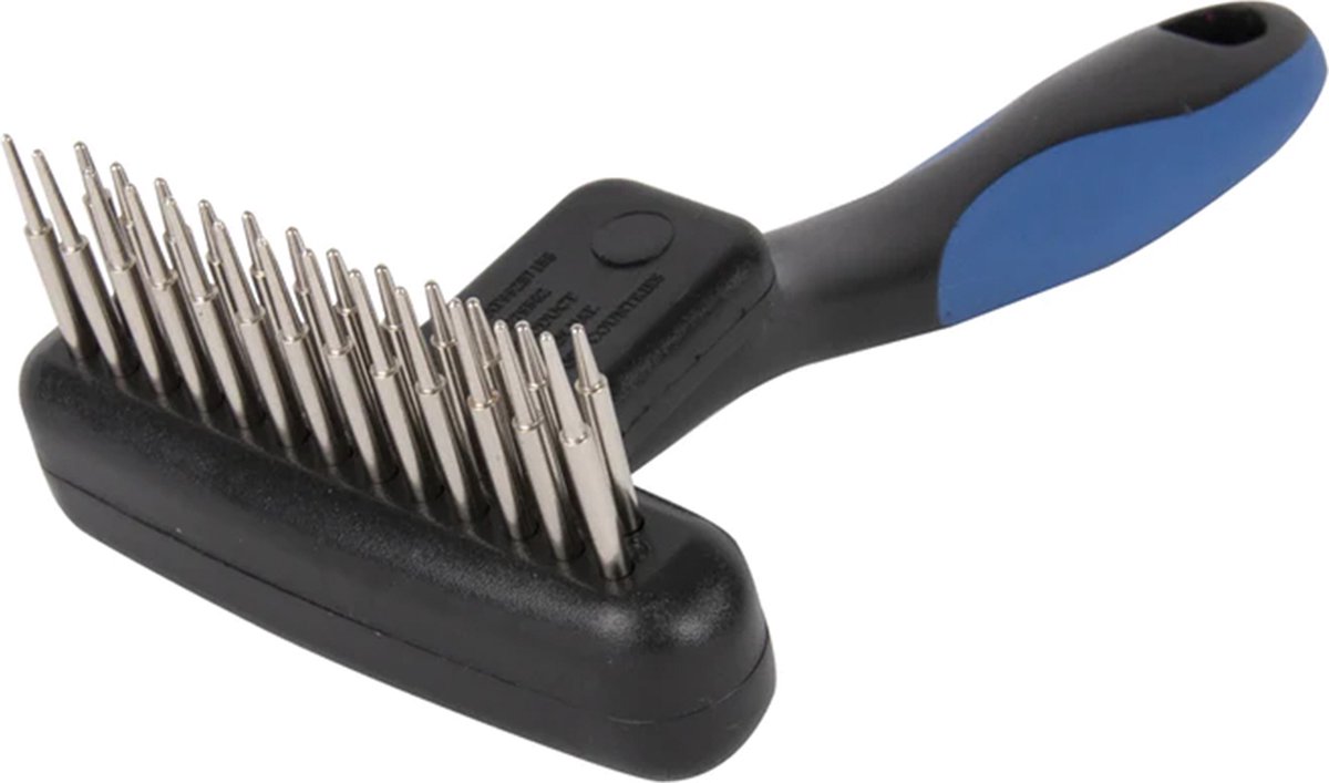 Show Tech - Dubbele Rij Twist & Cling Hark - 9cm - Ontklitter Honden - Klittenkam Hond