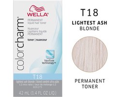 Wella Color Charm toner - T18 - Lightest Ash Blonde - 42 ml | bol