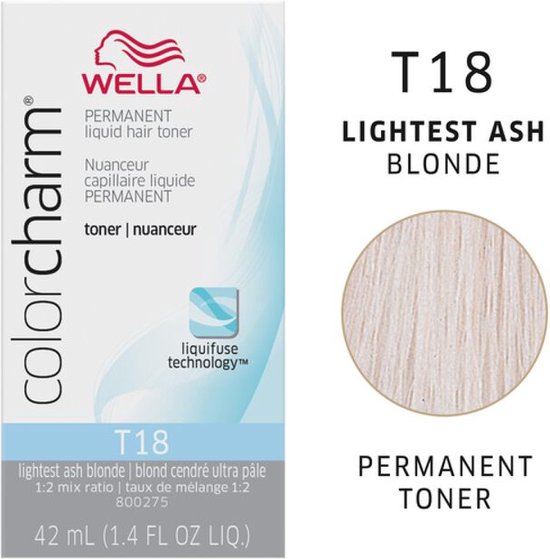 Wella Color Charm toner - T18 - Blond cendré le plus clair | bol.com