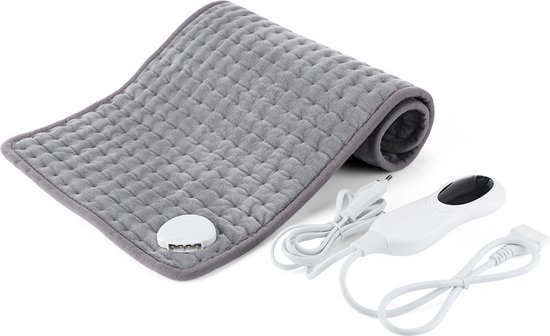 Rique Elektrische deken - Elektrisch mat - Warmtedeken - Warmtemat - Warme voeten mat - Voeten verwarming - Verwarmingsmat - 10 verschillende warmtes - wasbaar - 30 x 59 cm