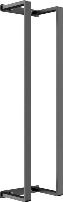 Xaptovi Handdoekrek - Muurhanddoekstang - Badkamer Accessoires - Keukenaccessoires - 70cm Industrieel - Mat Zwart - RVS