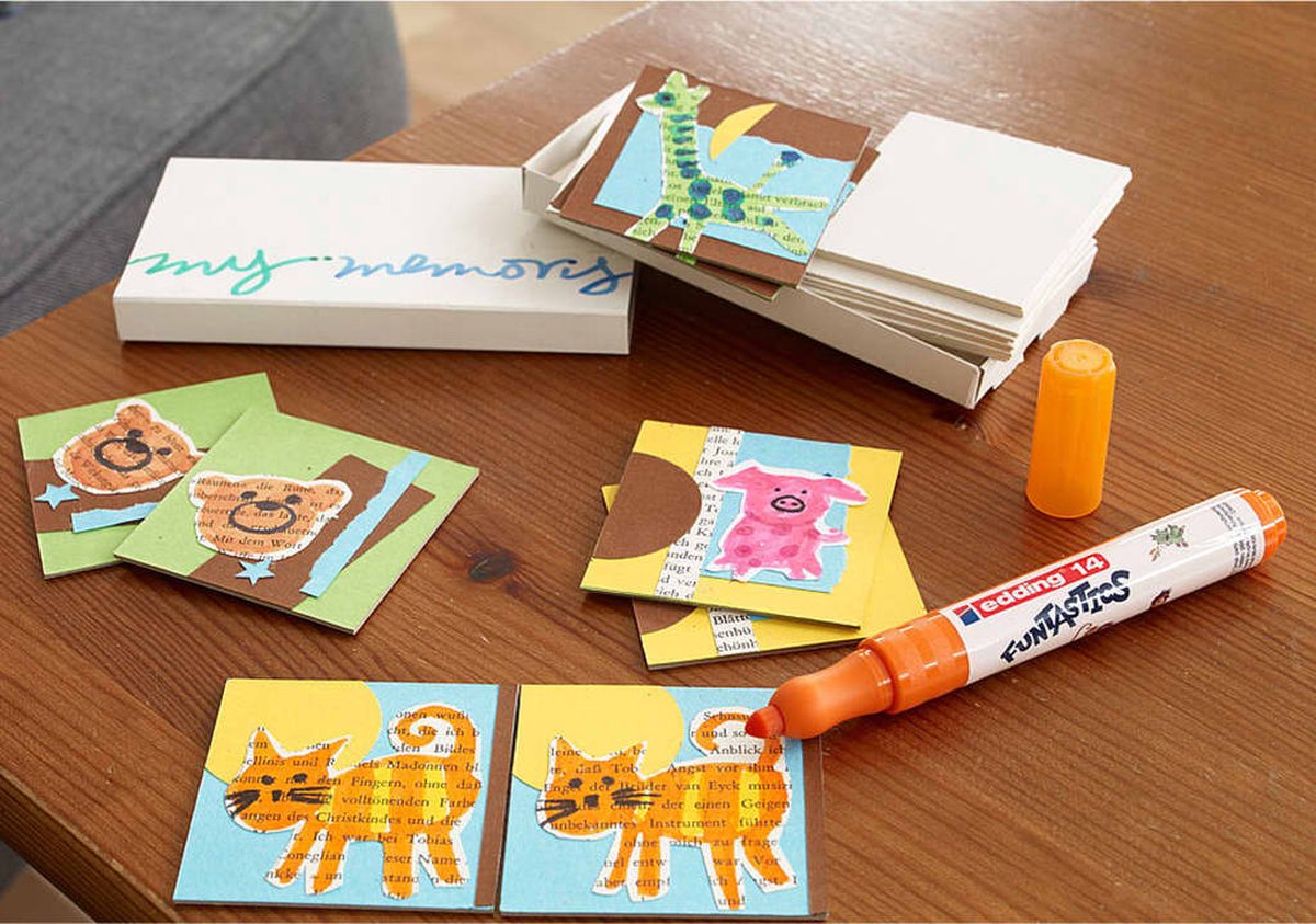 edding 14 FUNTASTICS - kleurstiften voor kinderen - set van 18 - ronde punt 3 mm - voor kleurplezier op papier en karton - afwasbaar van huid en textiel - zomervakantie - kindercadeau — afbeelding 11