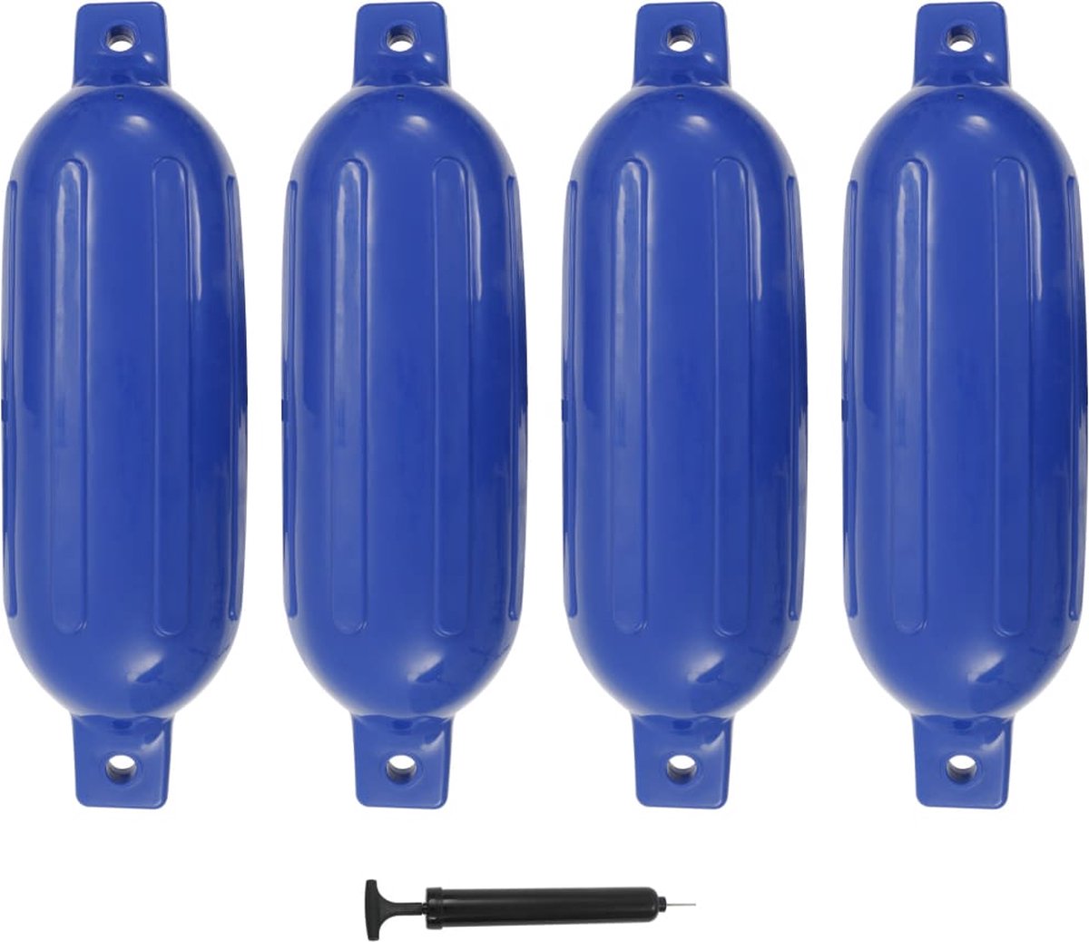 vidaXL-Bootstootkussens-4-st-58,5x16,5-cm-PVC-blauw - vidaXL